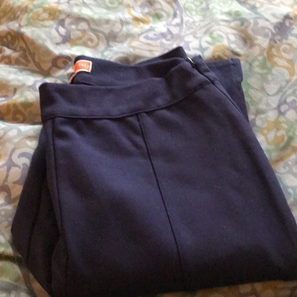 Modcloth navy pants with side zipper